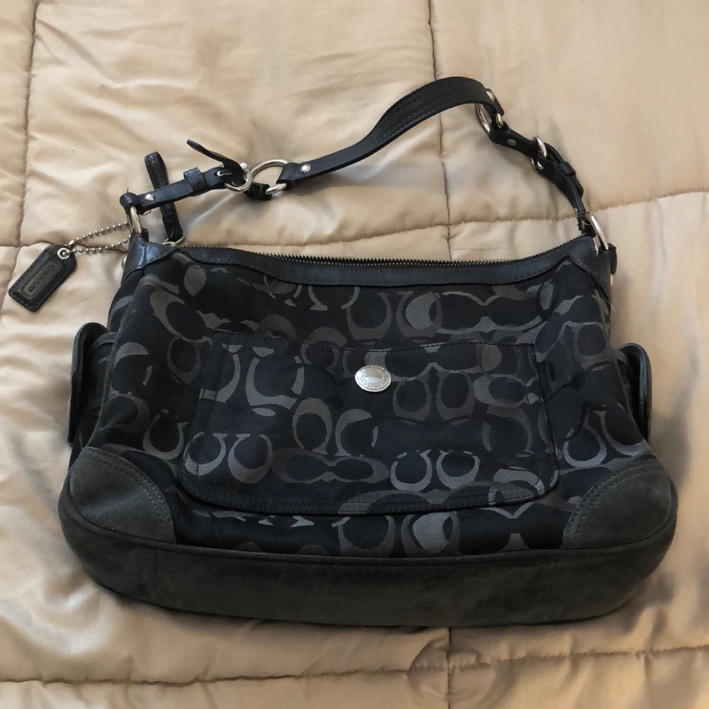 Coach black shoulder bag